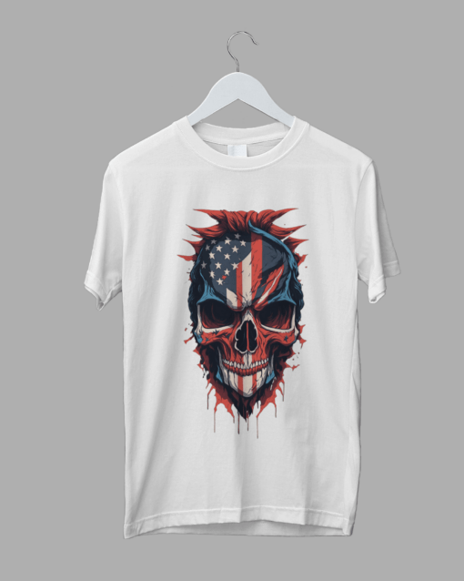 american skull white