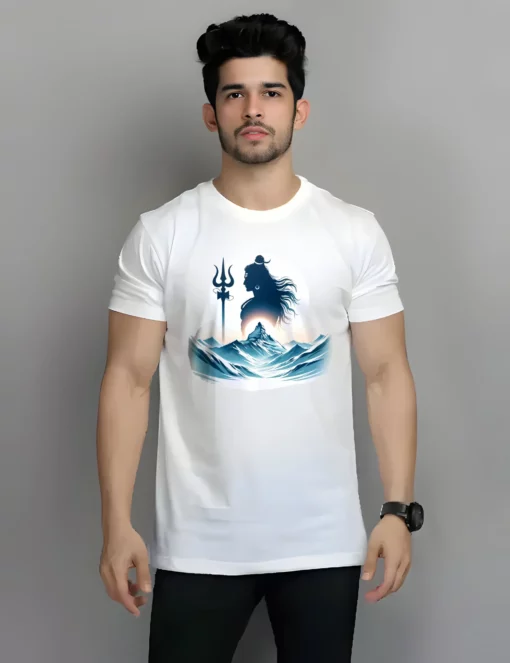 Shiva tshirt white with model