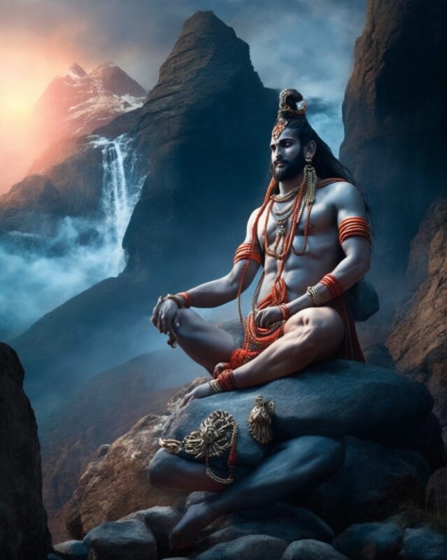 Lord Shiva Meditating