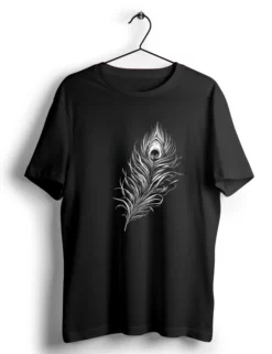 krishna peacock feather tshirt