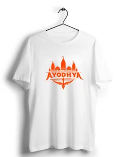 ayodhya ram mandir t shirt white