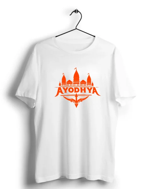 ayodhya ram mandir t shirt white