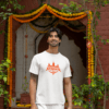 men with ayodhya ram mandir white tshirt