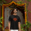 men with ayodhya ram mandir black tshirt