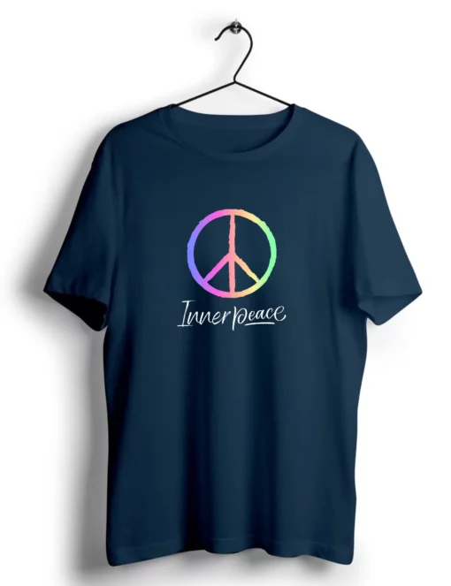 inner peace navy blue tshirt