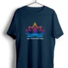 life is better with yoga navy tshirt