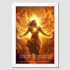 karna framed poster white