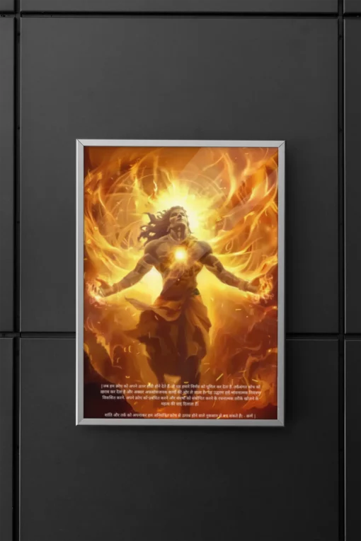 karna framed poster