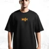arjun model tshirt front black