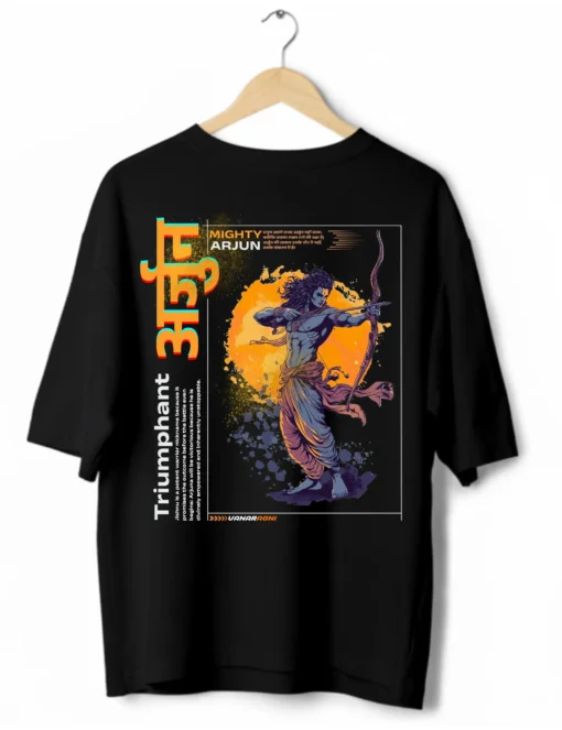 arjun tshirt back black