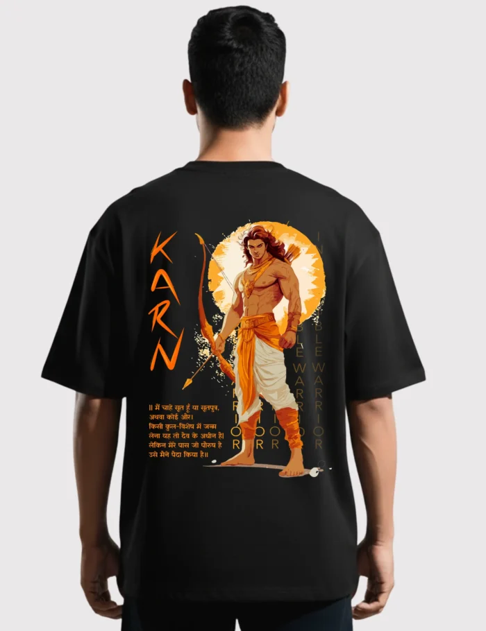 karn tshirt back black