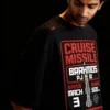 cruise missile black front angle tshirt side