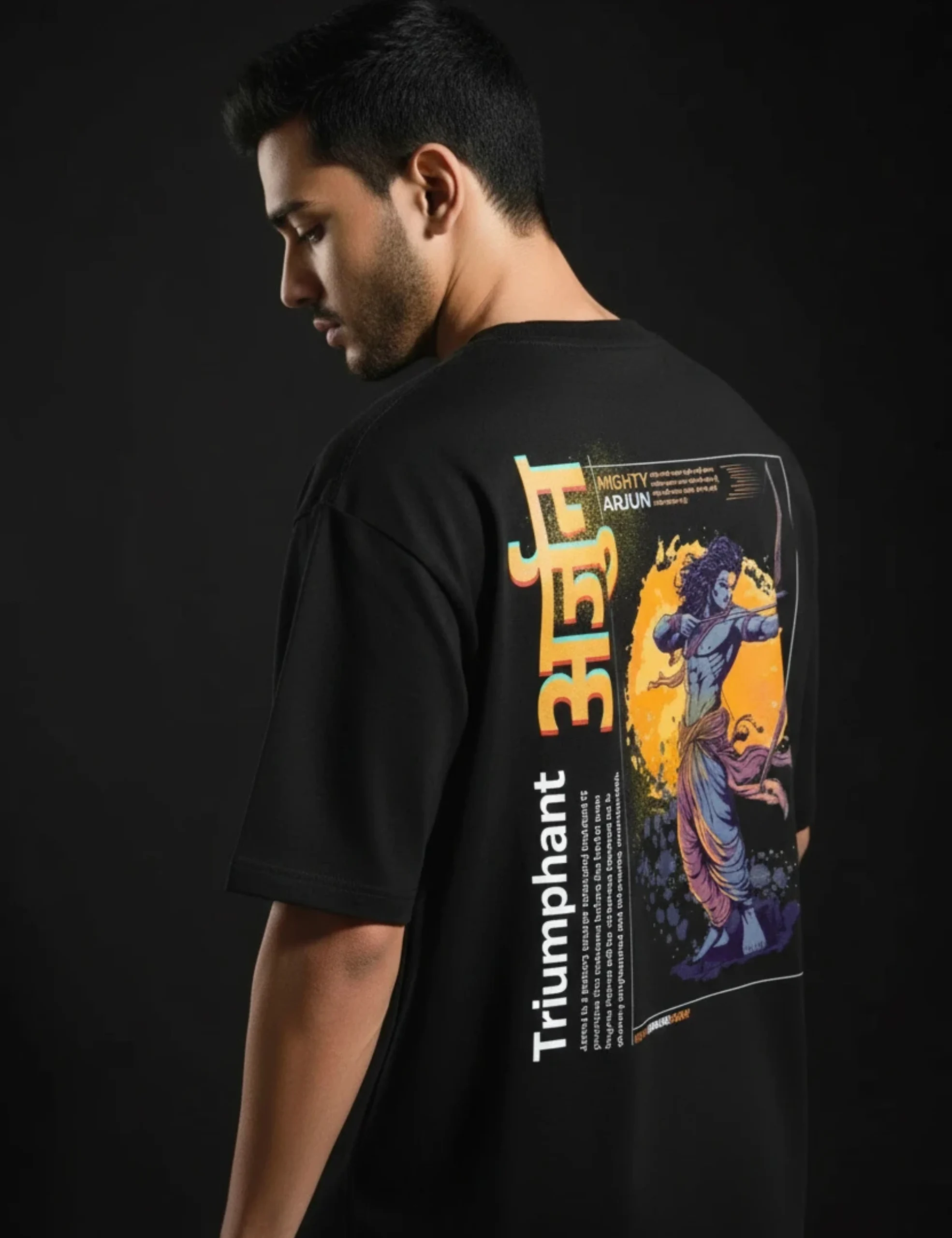 arjun back oversized tshirt arjun back oversized tshirt