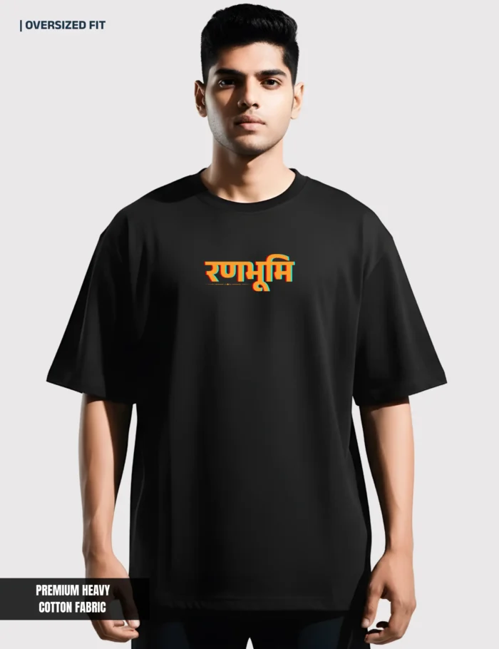 ranbhoomi tshirt front black