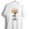 Yoga Tree Pose Tshirt white