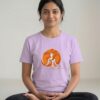 Om Radiance Meditation Yoga T‑Shirt – Women lavender