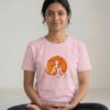 Om Radiance Meditation Yoga T‑Shirt – Women pink