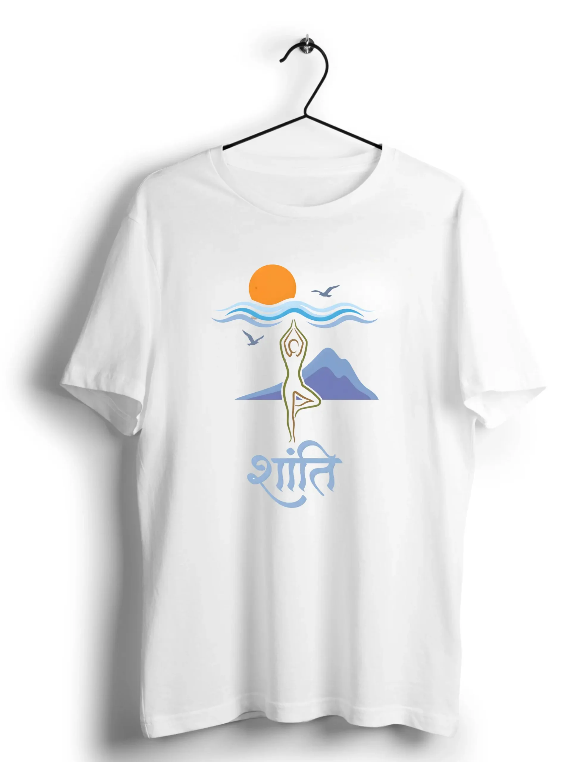 Shanti Mountain Sunrise Yoga T‑Shirt