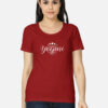 Yogini Moon Energy T Shirt Red
