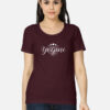 Yogini Moon Energy Maroon T Shirt