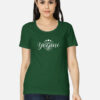 Yogini Moon Energy bottle green T Shirt