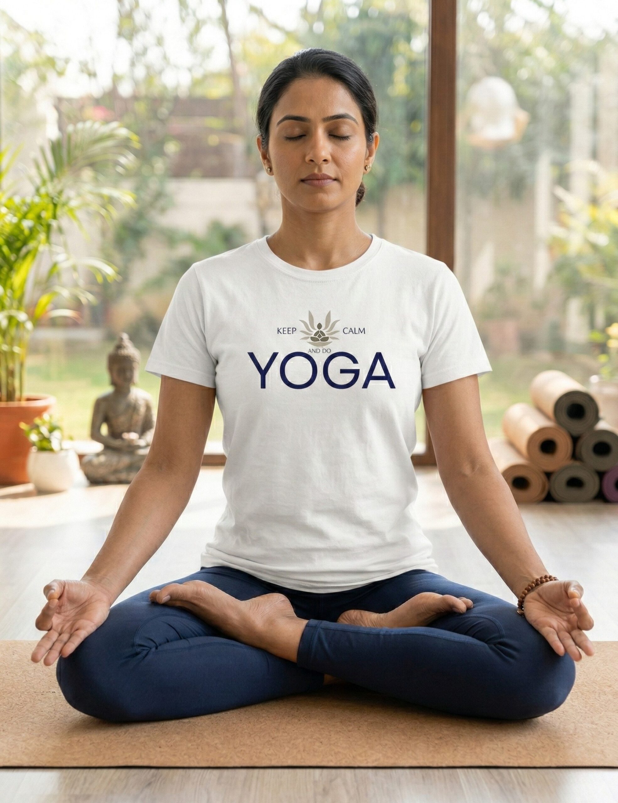 keep calm and do yoga white tshirt for women keep calm and do yoga white tshirt for women