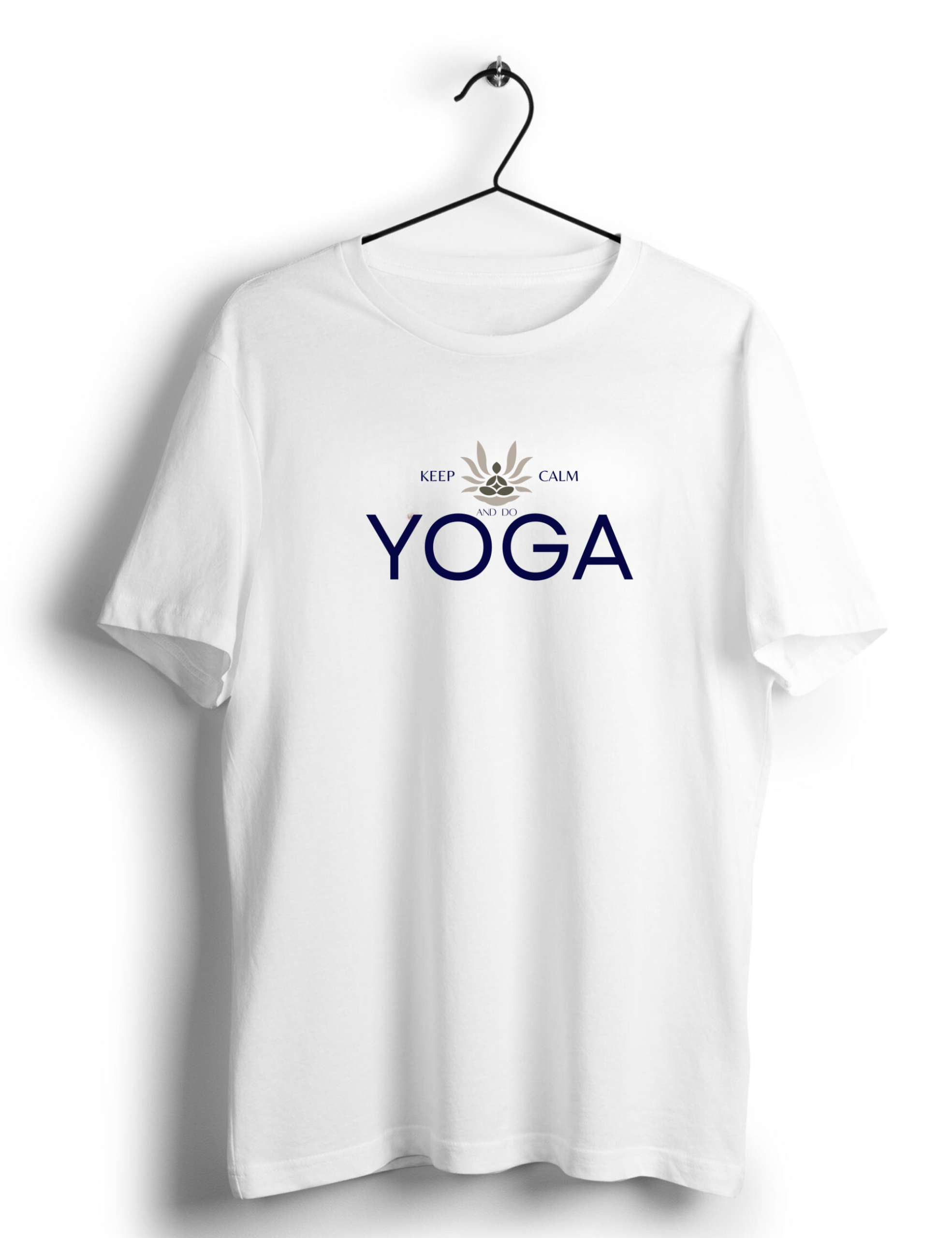 keep calm and do yoga white tshirt