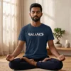 men wearing balance yoga tshirt