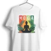 yoga soft nature colors tshirt white