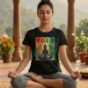 yoga multicolor black tshirt