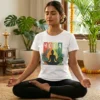 yoga multicolor white side tshirt