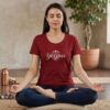 yogini maroon tshirt