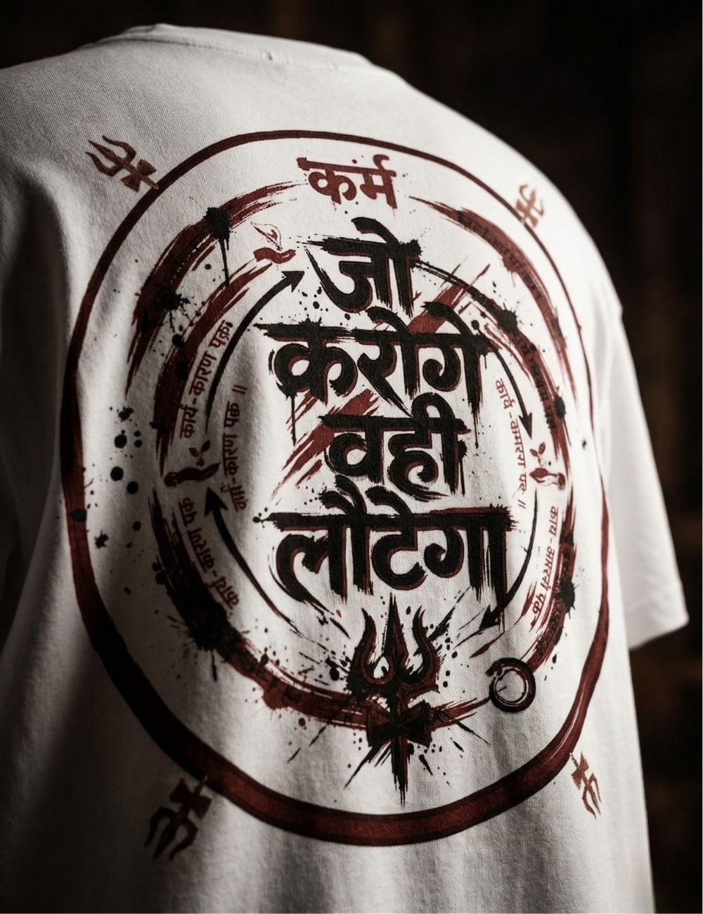 Carry the energy of your actions with the striking back design.