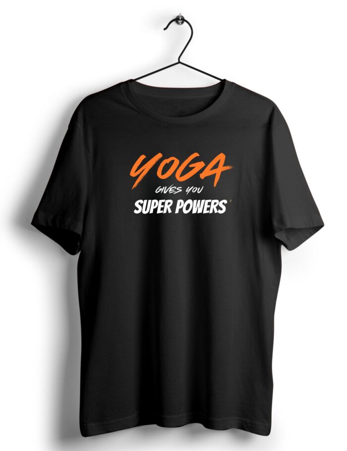 YOGA GIVES YOU SUPERPOWER BLACK