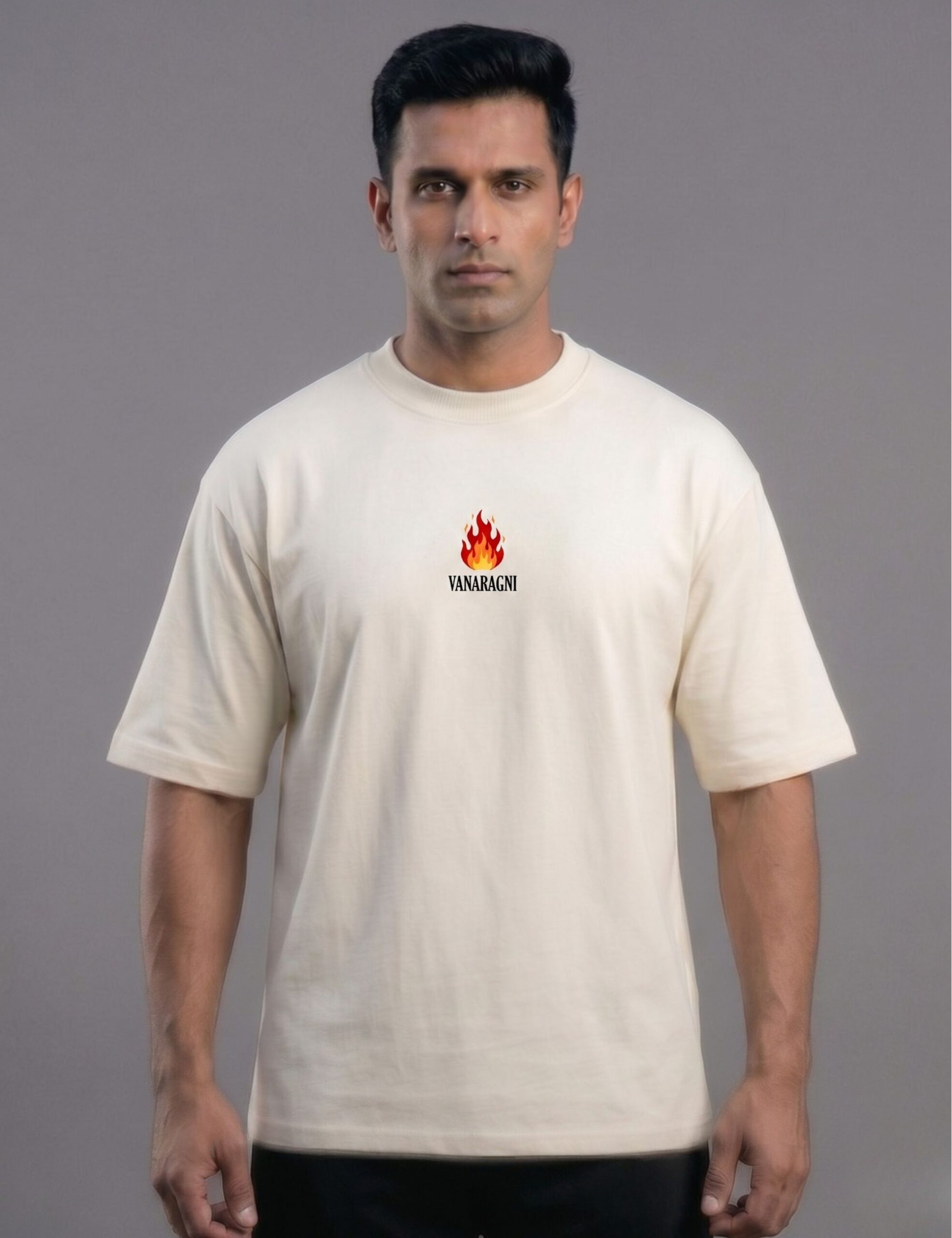 agni front tshirt with model agni front tshirt with model