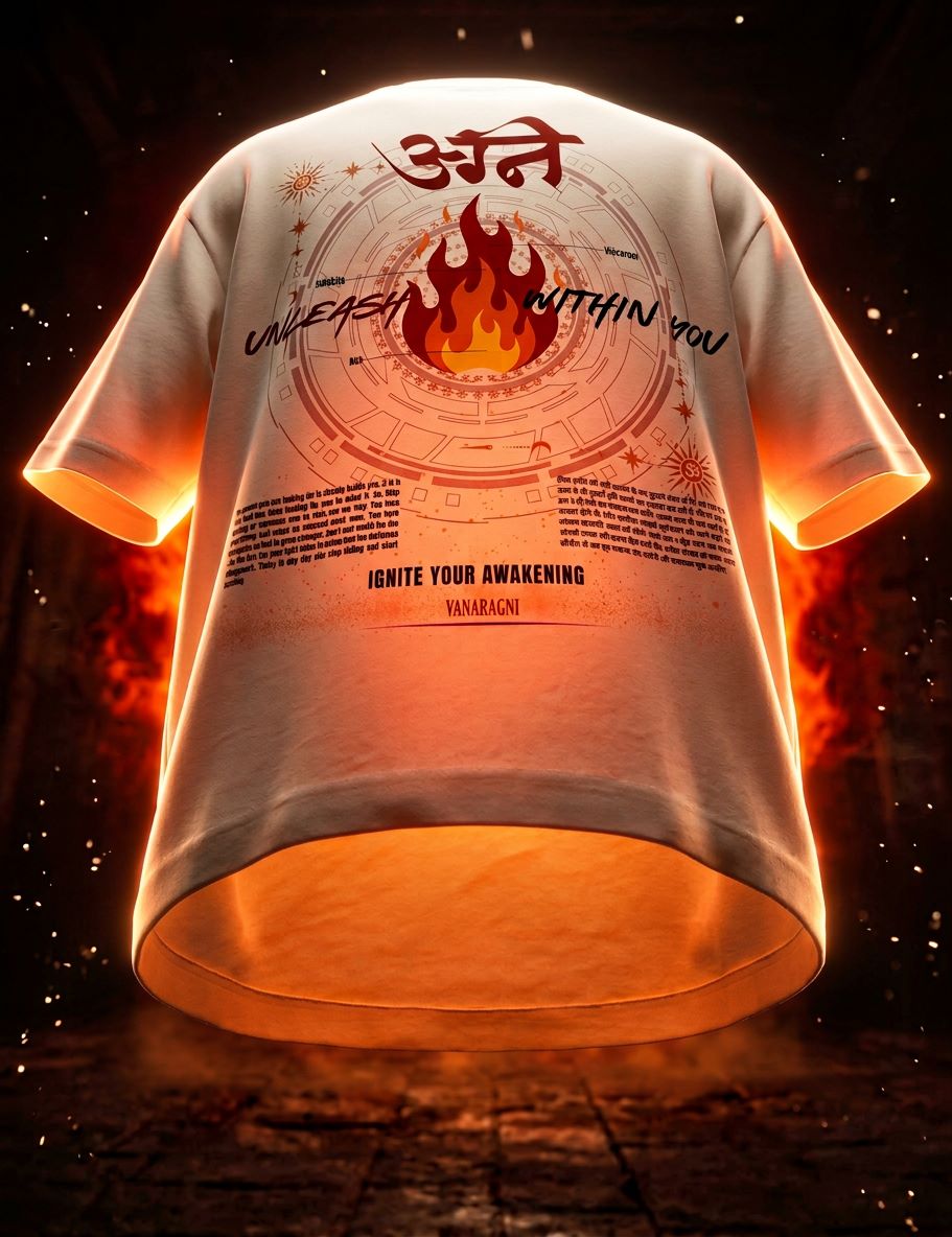 agni oversized tshirt floating