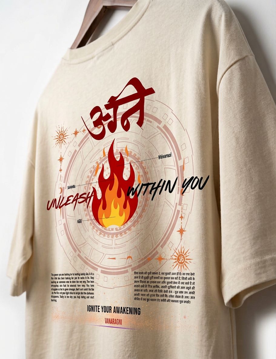agni tshirt side view agni tshirt side view