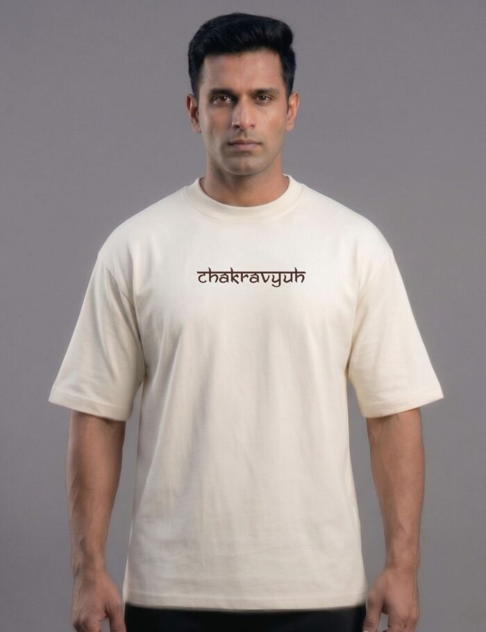 chakravuha offwhite oversized tshirt