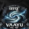 close up shot of vaayu tshirt