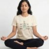 quiet the mind women wearing tshirt